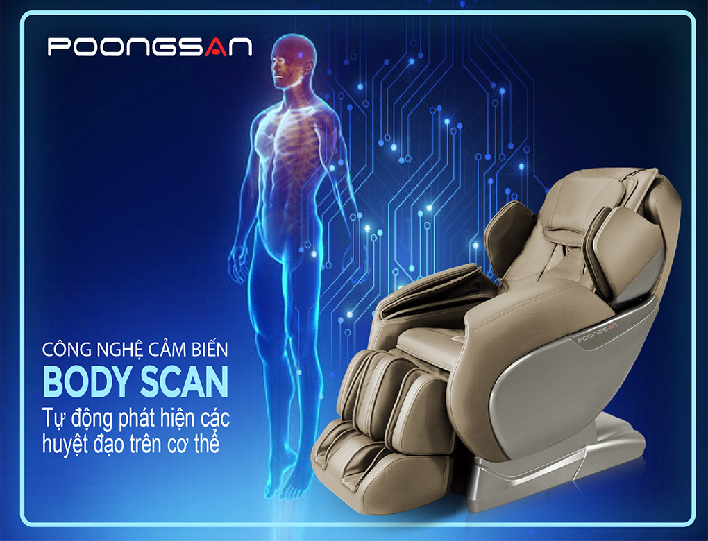 Ghế massage MCP-500 với công nghệ Body Scan
