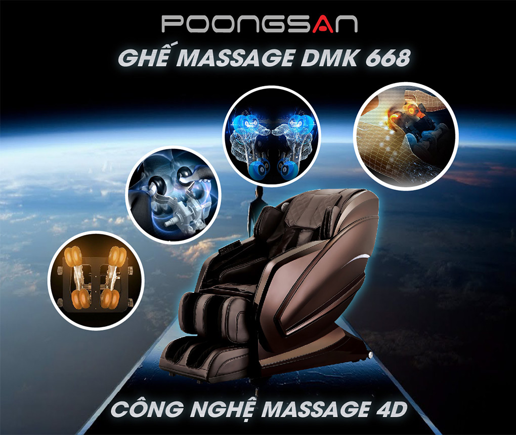 Tích hợp massage thông minh đa chiều 4D trên Ghế massage MCB-800