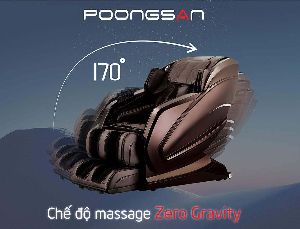 Ghế MCP-800 với chế độ massage Zero Gravity