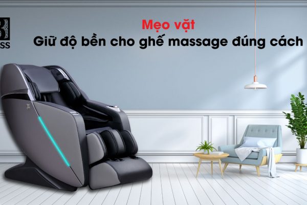 vệ sinh ghế massage giúp tăng độ bền