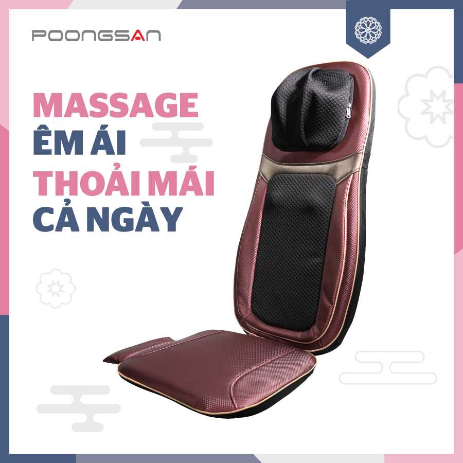 Đệm massage di động Poongsan hàn quốc MUP 001