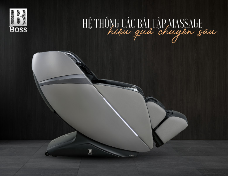 Chất lượng ghế massage Boss với các bài tập trị liệu chuyên sâu