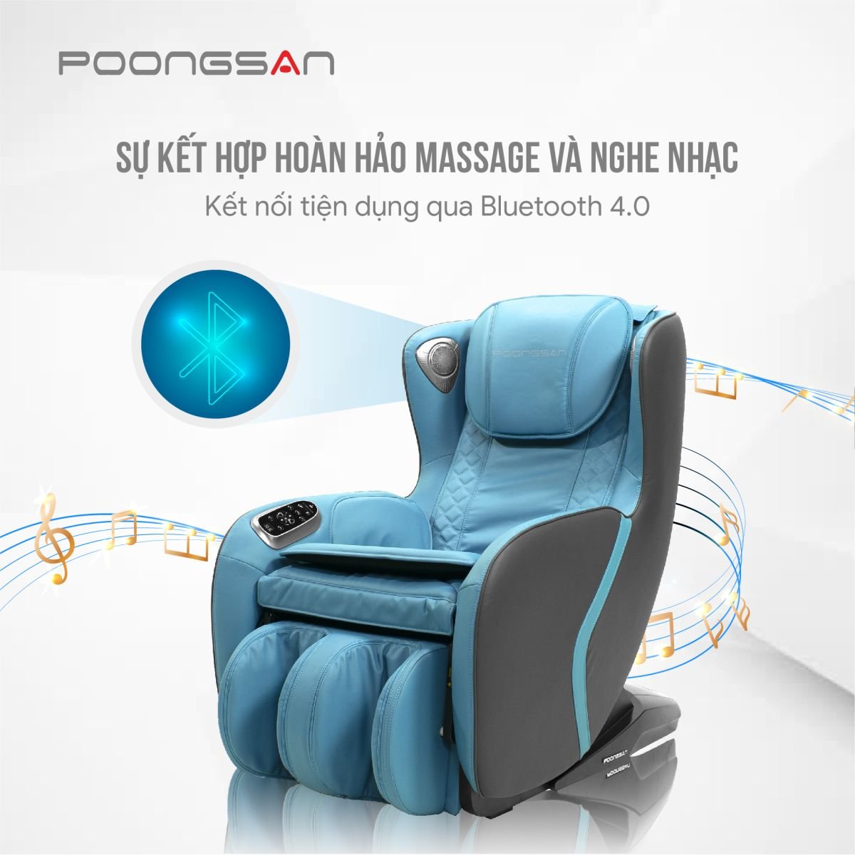 ghế massage poongsan mcp 129 - chức năng nghe nhạc