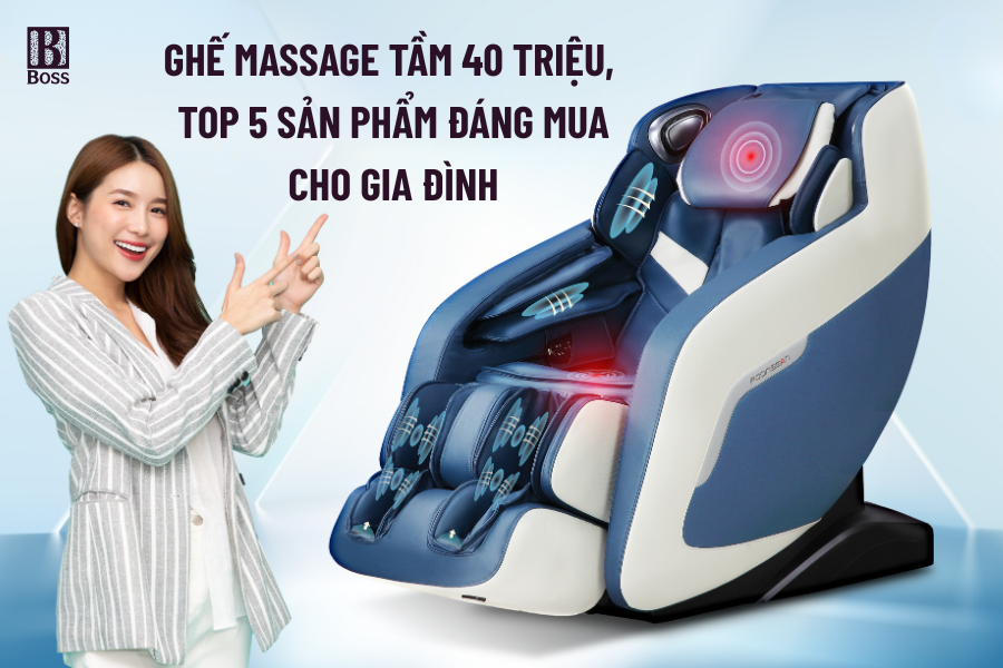 Ghế massage tầm 40 triệu
