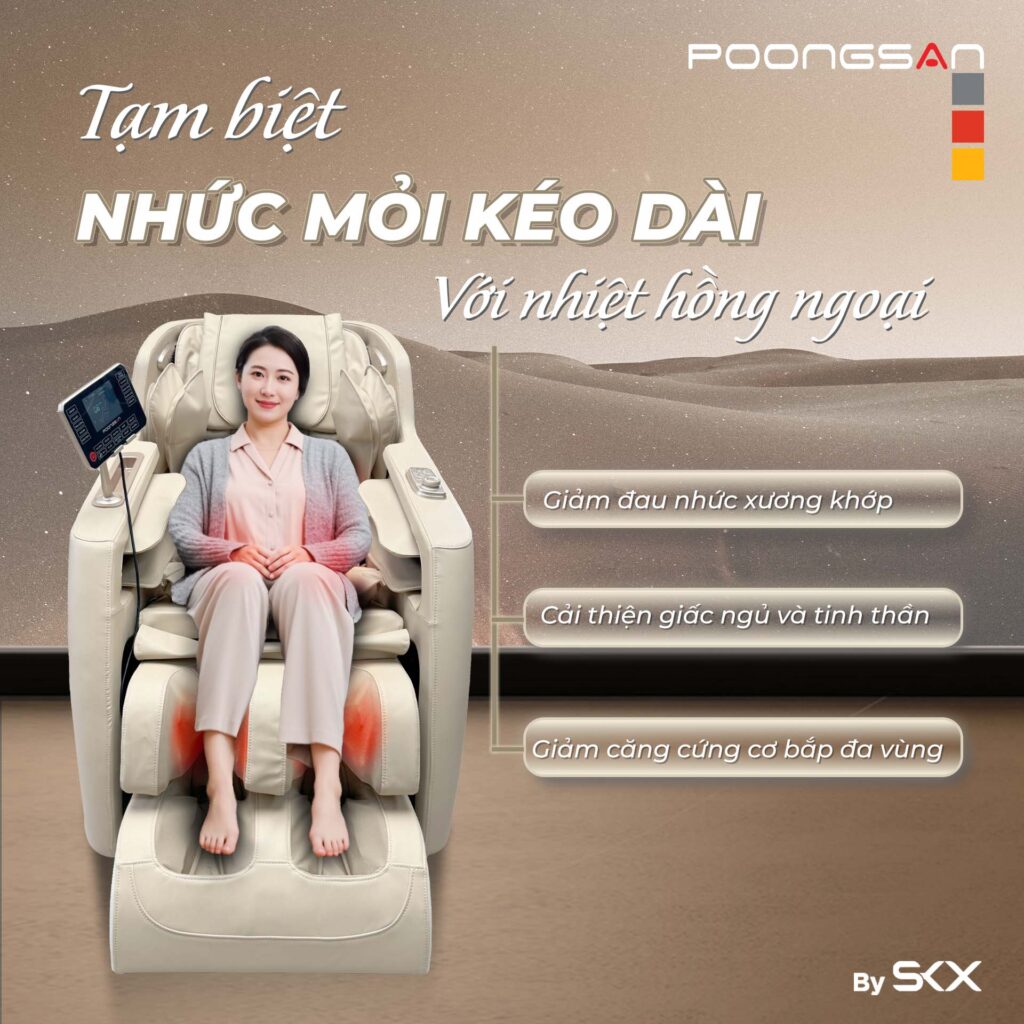 Nhiệt hồng ngoại - Hơi ấm xoa dịu, tăng hiệu quả giảm đau