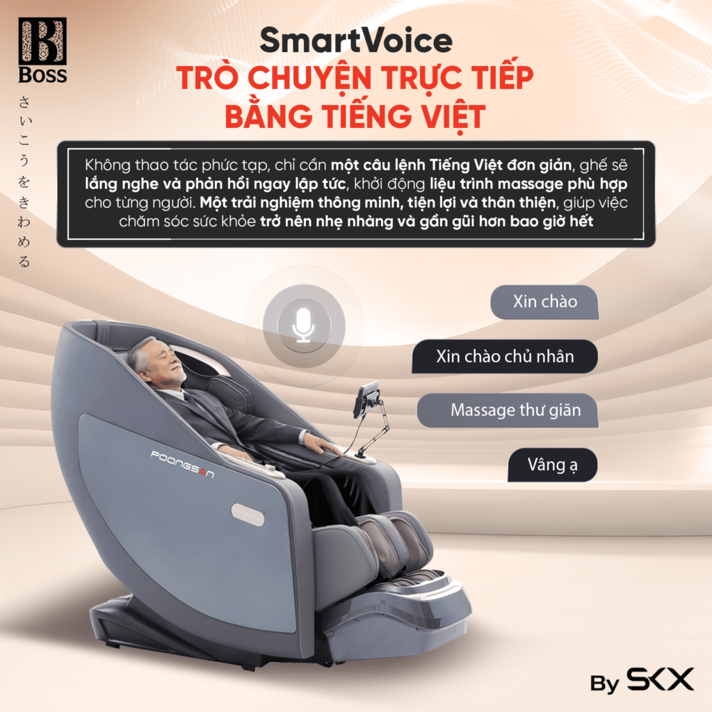 Điều khiển bằng giọng nói SmartVoice để ông bà và cha mẹ thảnh thơi tận hưởng