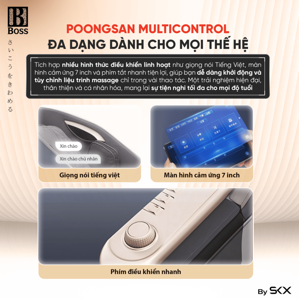 Poongsan MultiControl - Điều khiển thông minh trải nghiệm liền mạch, dễ dàng cho mọi thế hệ