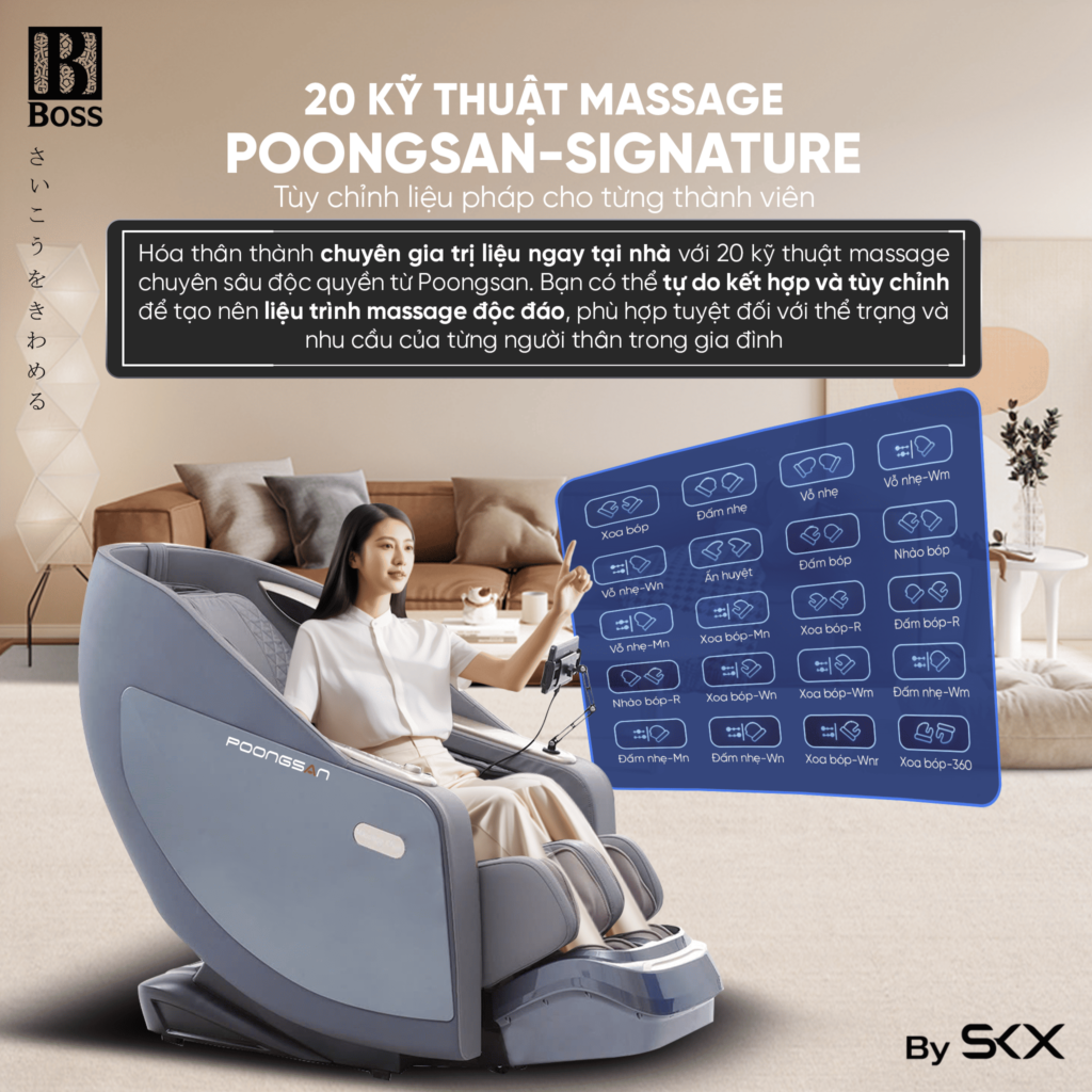 20 Kỹ thuật massage thủ công Poongsan Signature 