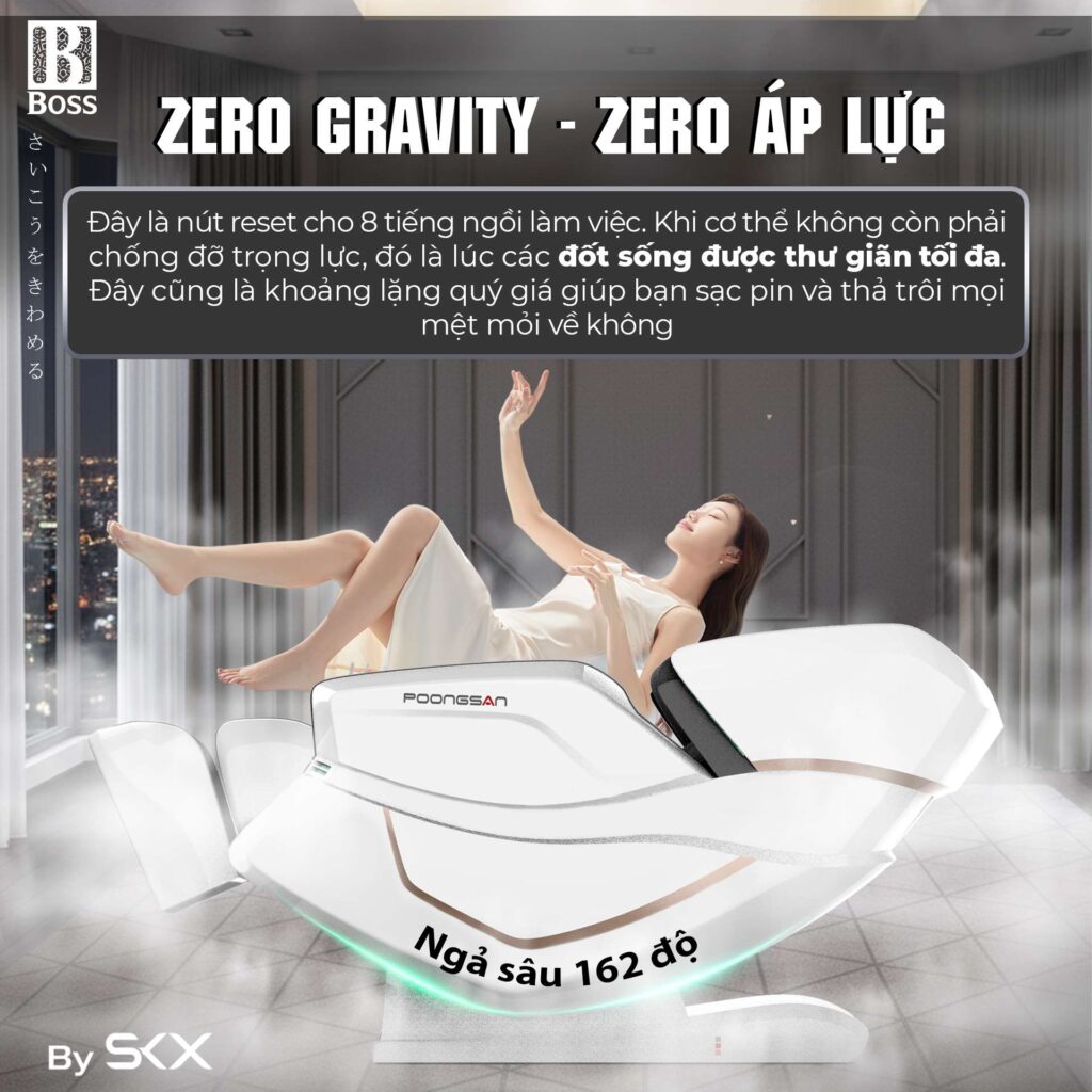 Chế độ không trọng lực Zero Gravity - Zero áp lực