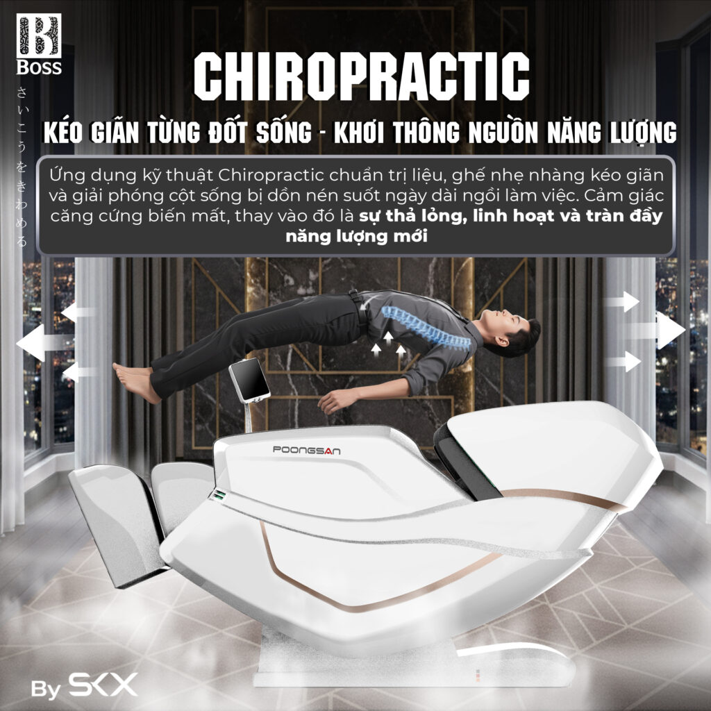 Liệu pháp kéo giãn Chiropractic - Nắn chỉnh cột sống, giải phóng áp lực