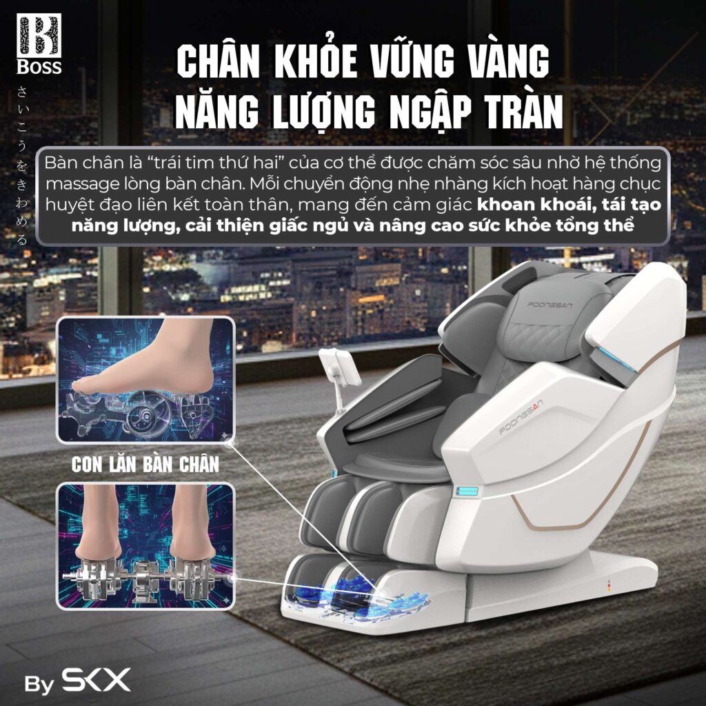 Massage chân chuyên sâu, chân khỏe vững vàng, năng lượng ngập tràn