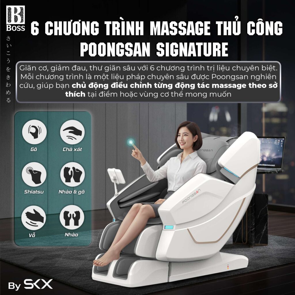 6 Chương trình massage thủ công Poongsan Signature