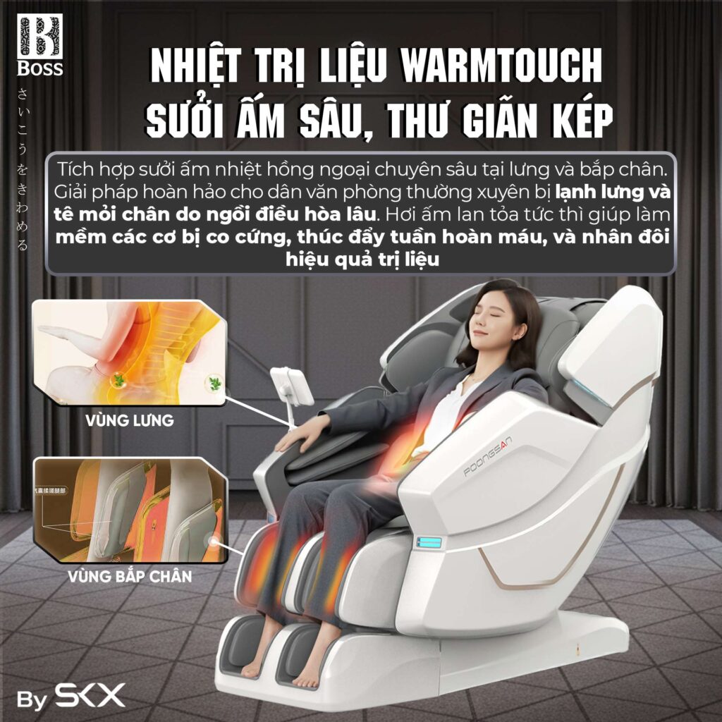 Nhiệt sưởi ấm WarmTouch - Xoa dịu cơ bắp, tăng cường tuần hoàn