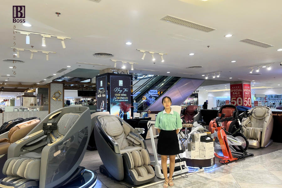 Trải nghiệm ghế massage Boss
