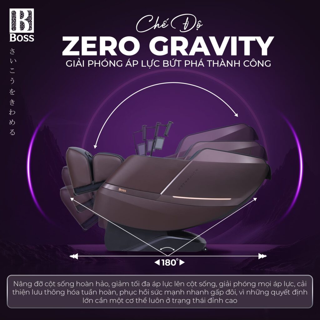 Chế độ không trọng lực - 3 tầng thư giãn cho cơ thể được thả trôi