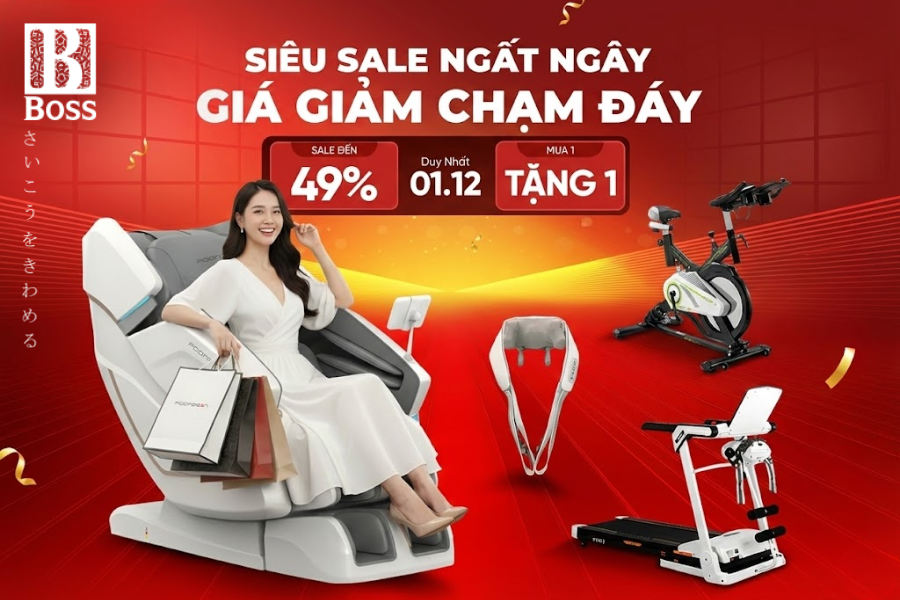 Boss khuyến mại 12.12