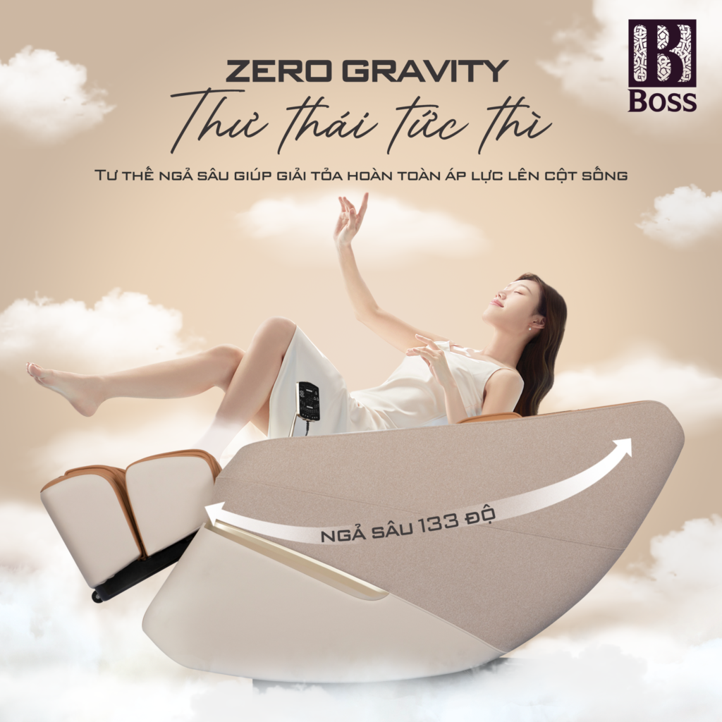3 tư thế Zero Gravity nâng đỡ cơ thể